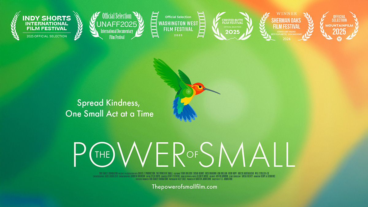 TPOS_FilmPoster_Horz_1200x625_Web_wLaurels_September2025 The Power of Small - Hummingbird Film Poster Horizontal