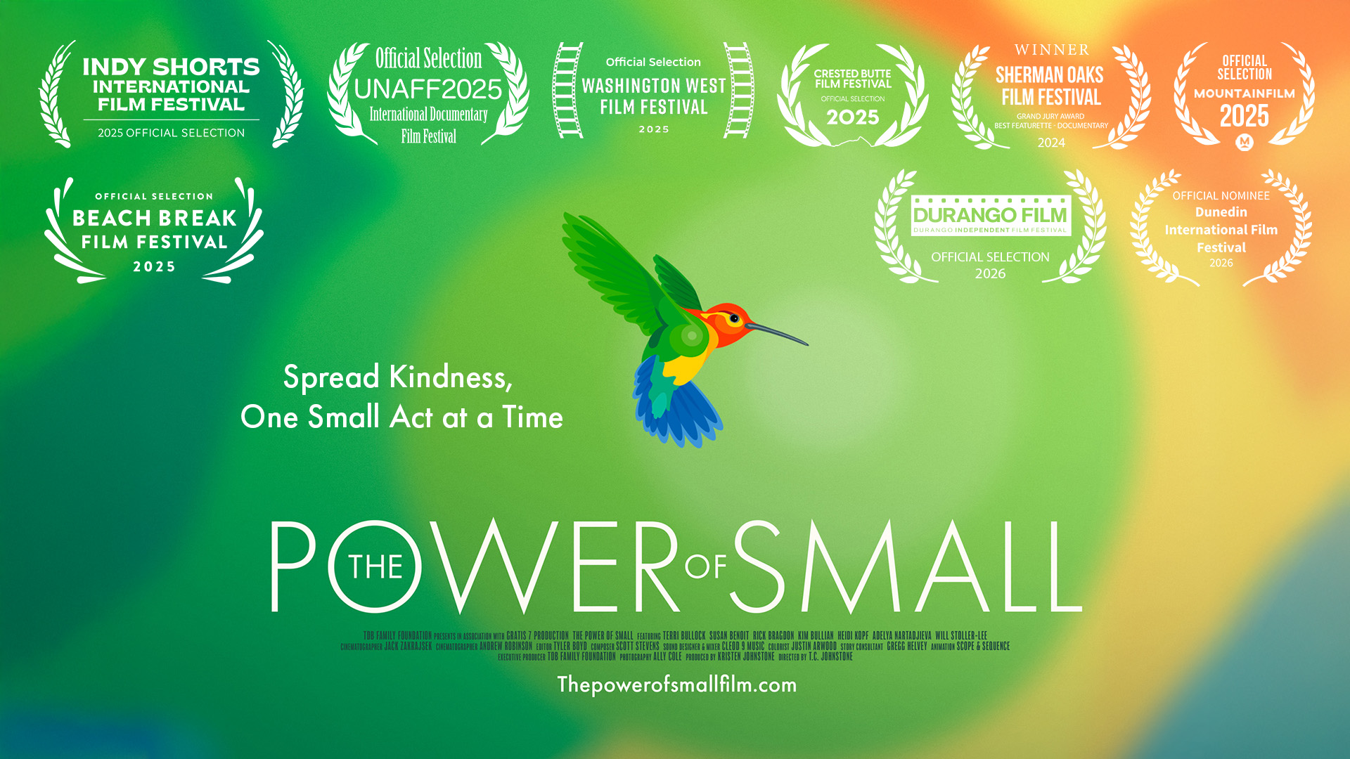 The Power of Small - Hummingbird Film Poster Horizontal